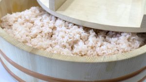 el arroz en el sushi