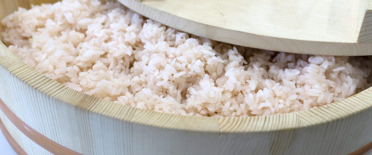 el arroz en el sushi